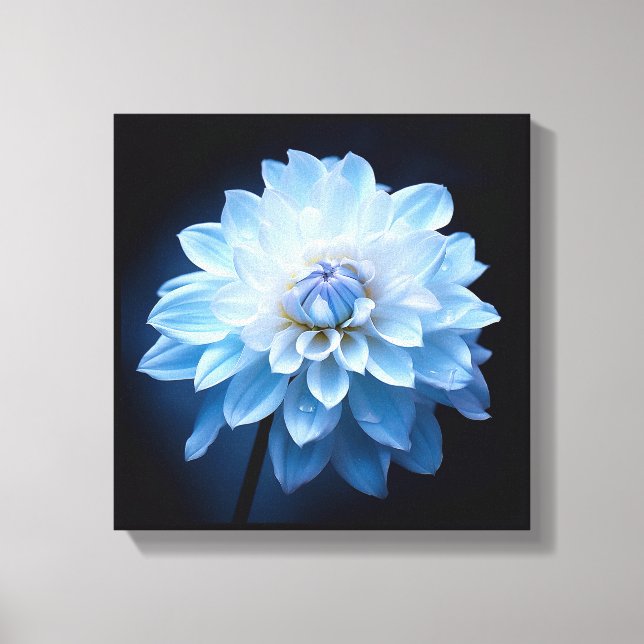 Toile Fleur bleue (Recto)