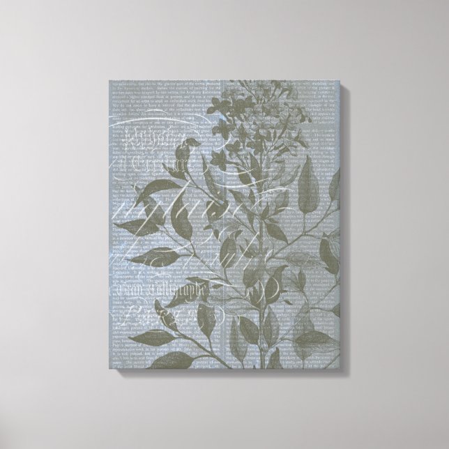 Toile Fleur de Bleu I (Recto)