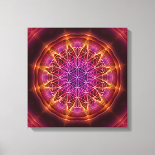 Toile "fleur de la vie", "la géométrie sacrée", mandala,