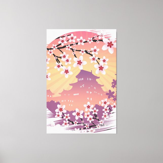 Toile Fleur de pêche (Recto)