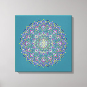 Toile Fleur De Vie - Mandala India Style 1