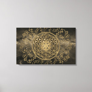 Toile Fleur de Vie - Ornements Vintage Mandala 2