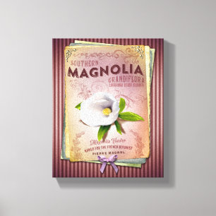 Toile Fleur d'état de la Louisiane de magnolia