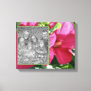 Toile Fleur d'Hibiscus Rouge Créez Votre Propre Photo