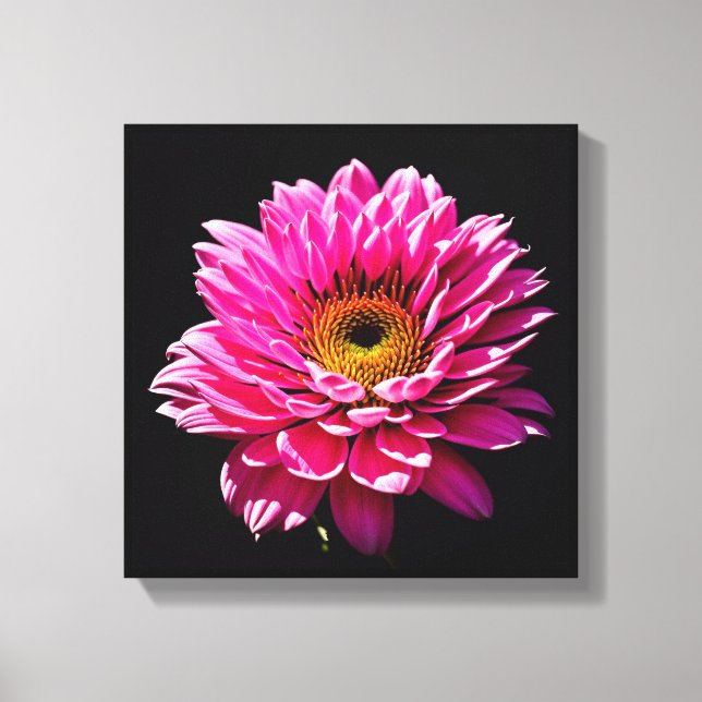 Toile Fleur rose (Recto)