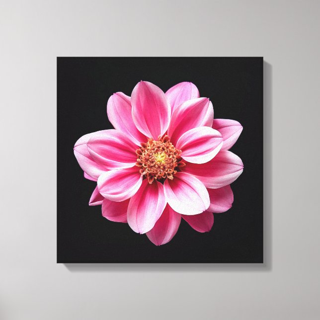 Toile Fleur rose (Recto)