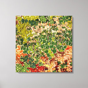 Toile Fleurs alpines