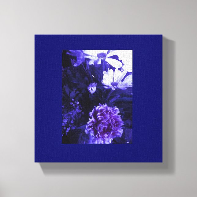 Toile Fleurs Bleues (Recto)