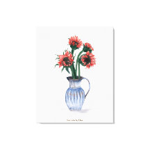 Fleurs dans un vase aquarelle