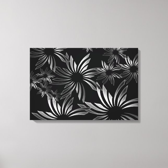 Toile Fleurs d'argent (Recto)