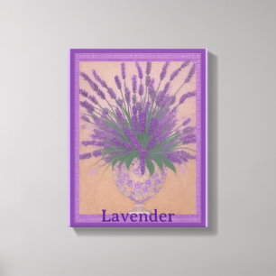 Toile Fleurs De Lavande Dans Urn AI Art Stretch Canvas