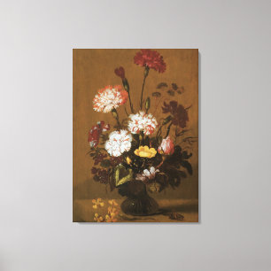 Toile Fleurs de nature morte Fleurs dans un vase, baroqu