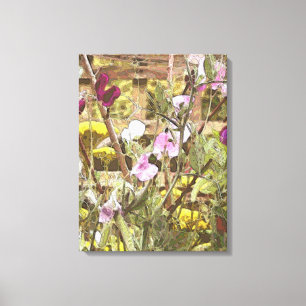 TOILE FLEURS DE POIS DOUCES