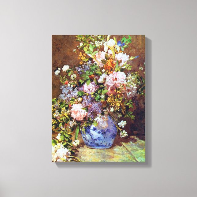 Toile Fleurs de printemps Renoir Art (Recto)