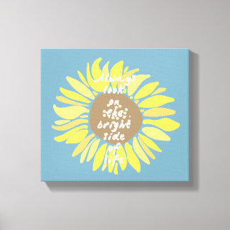 Toile Fleurs de soleil côté brillant