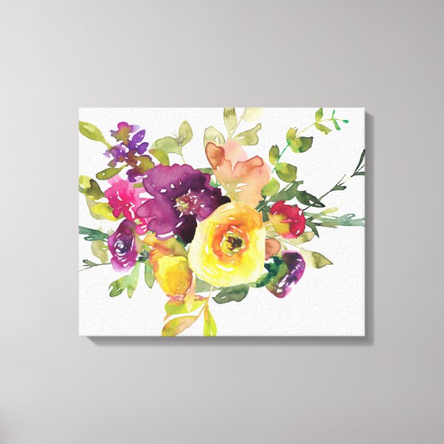 Toile Fleurs d'eau (Recto)