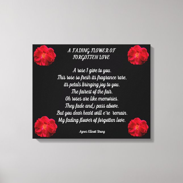 TOILE FLEURS DÉFAVORISÉES IMPRIMER BROCHONS D'AMOUR OUBL (Recto)