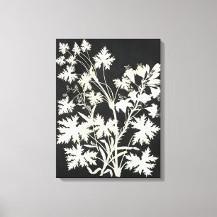Toile Fleurs en silhouette