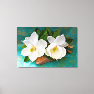 Toile Fleurs Fleur Magnolia