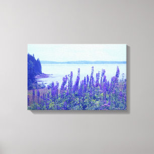 Toile Fleurs fleurs sauvages Maine Lupine