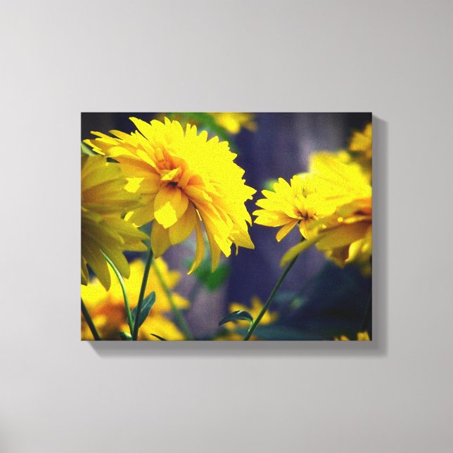 Toile Fleurs Jaunes Au Soleil (Recto)