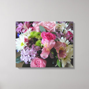 Toile Fleurs mélangées