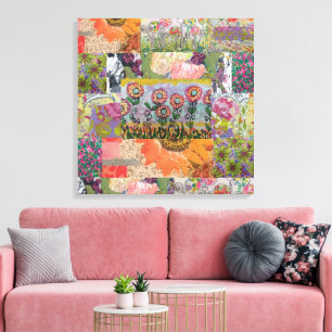 Toile Fleurs Multiples Abstraites 3