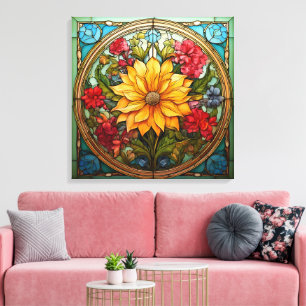 Toile Fleurs Radieuses