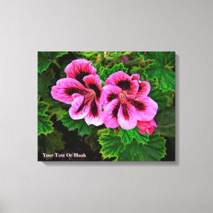 Toile Fleurs roses 1