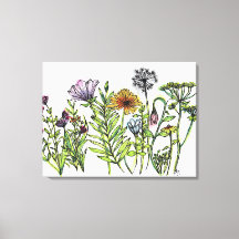 Fleurs sauvages dansantes