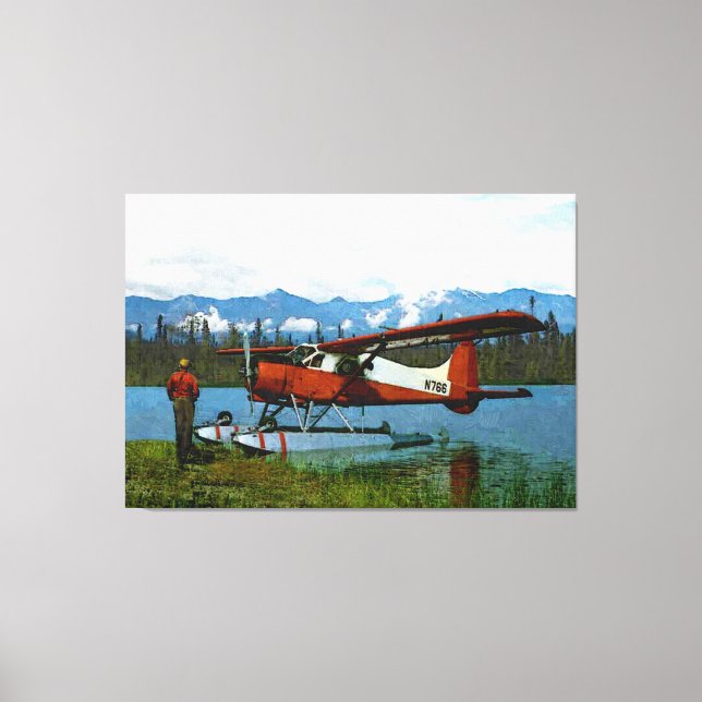 Toile Floatplane De Havilland Beaver (Recto)