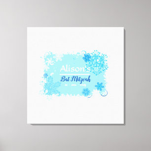 Toile FLOCONS DE NEIGE GELÉS Panneau de signature pour l