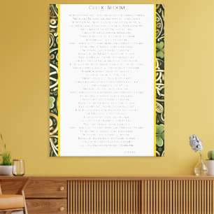 Toile Floraison celtique