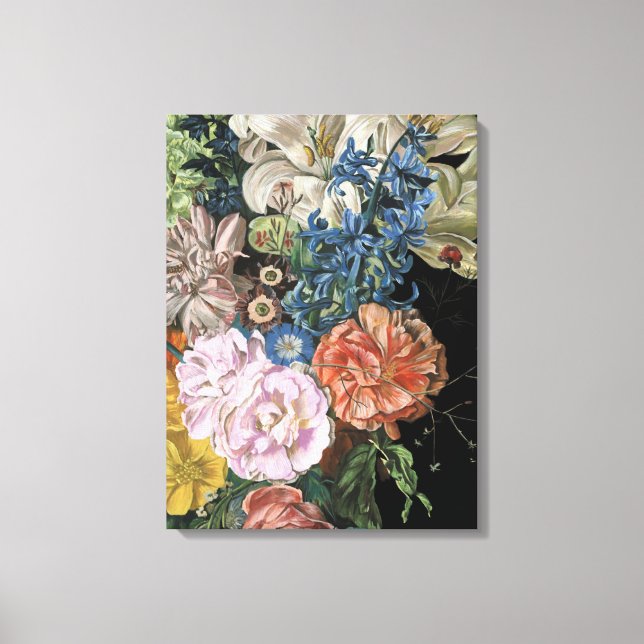 Toile Floral baroque - Bouquet (Recto)