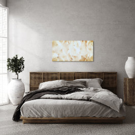 Toile Floral blanc doux