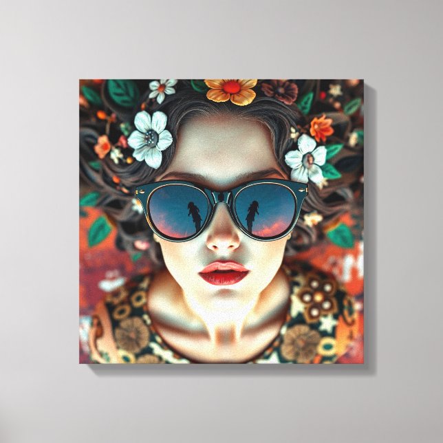 Toile Floral Crown Reflection (Recto)