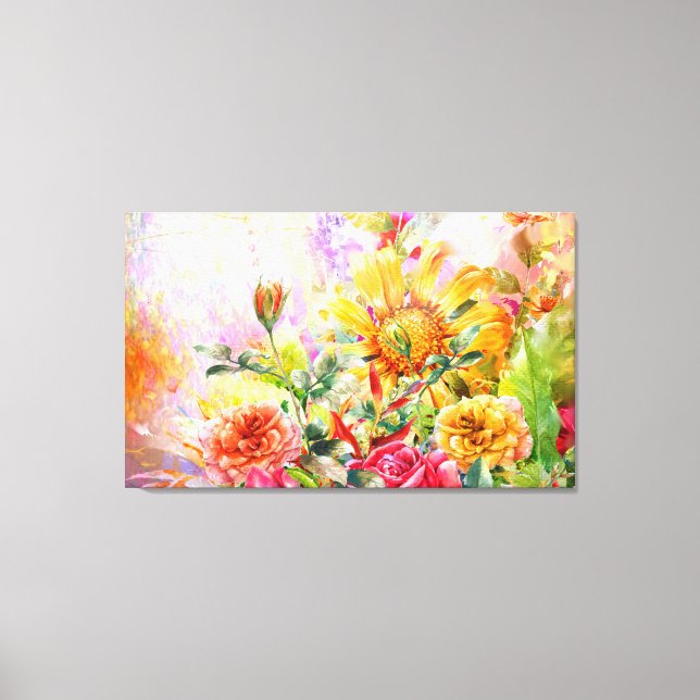 Toile Floral Fleur Fleur de l'Art Mur (Recto)