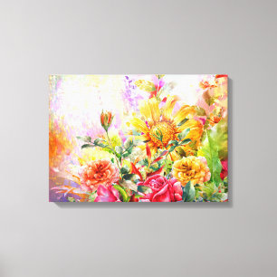 Toile Floral Fleur Fleur de l'Art Mur