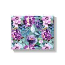 toile florale colorée et élégante aquarelle