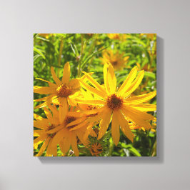 Toile Flores en mi hierbas " fleurs dans mes mauvaises h
