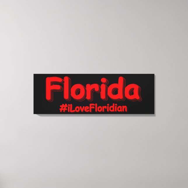 Toile "Florida" Joli Design. Acheter maintenant (Recto)