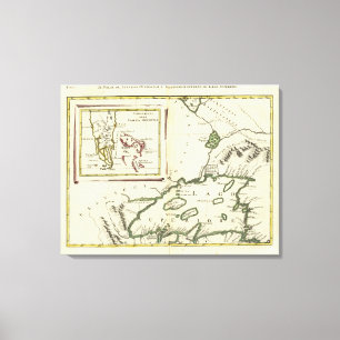 Toile Floride, lacs supérieurs, Bahamas