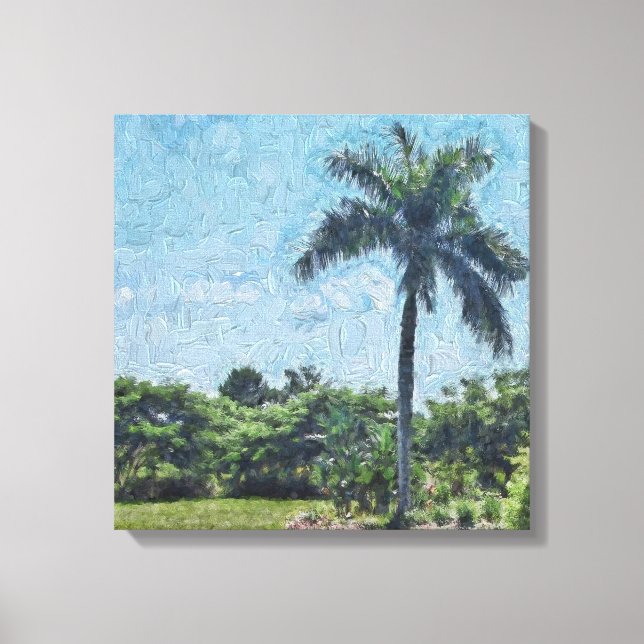 Toile Floride Monet Palm (Recto)