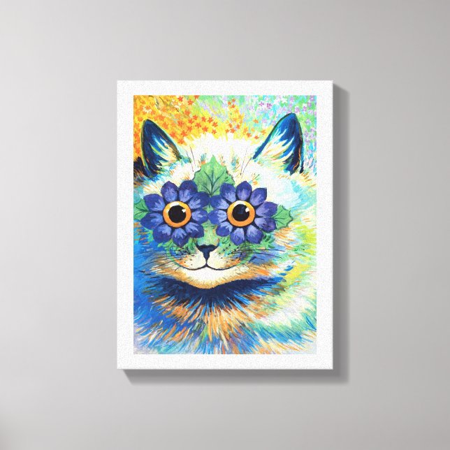 Toile Flower Eyes Chat, Louis Wain (Recto)