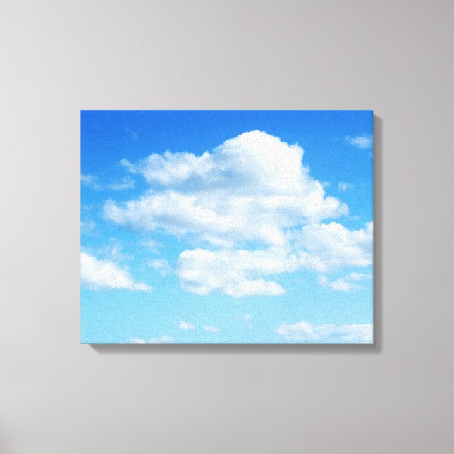 Toile Fluffy Clouds et Blue Sky (Recto)