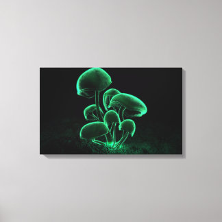 Toile Fluorescence verte
