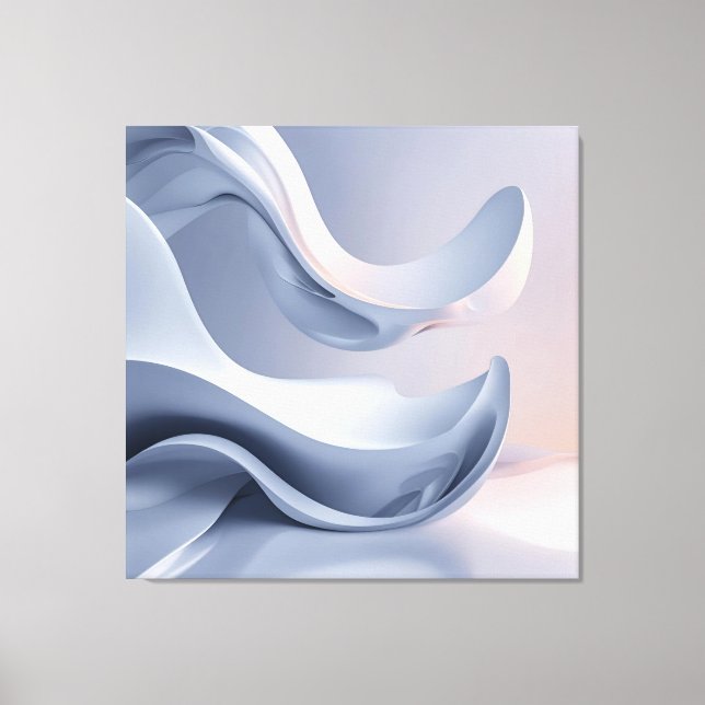 Toile Flux pastel brillant - Art numérique Abstrait pour (Recto)