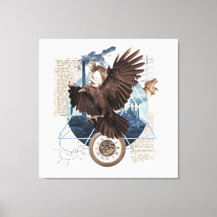 Toile Flying Eagle avec plusieurs autres éléments collag