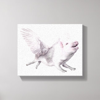 Toile Flying Pig Art Canvas Real Wings When Pigs Fly Joy