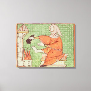 Toile Fol.58r février : Chauffage par le feu